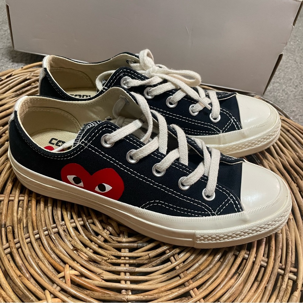Black Comme Des Garcons PLAY x Converse
